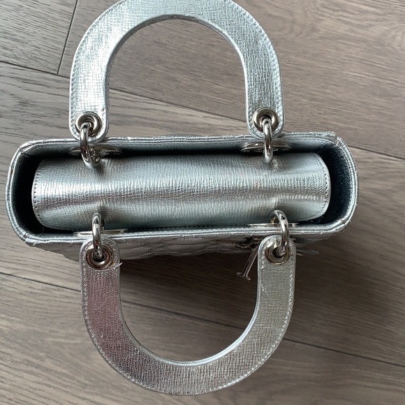 Small Lady DIOR bag silver full set - Picture 9 of 13